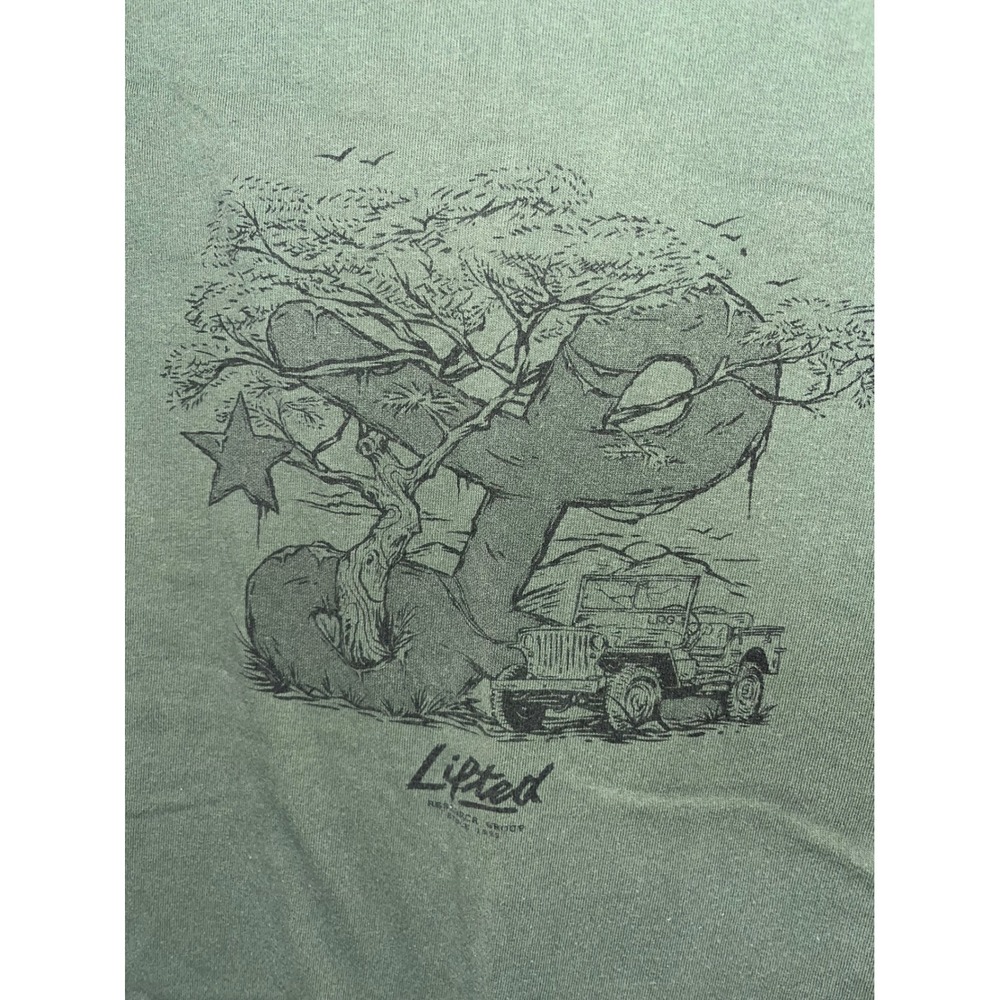 LRG Lifted Research Group Green Graphic T‎ Shirt Size Small Graphic Tee - Picture 2 of 6